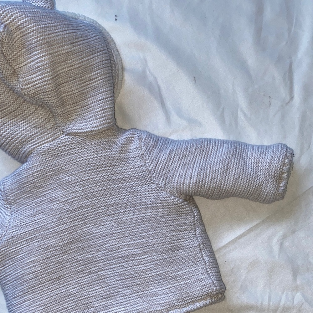 Carter's Cream Knit Puffer Jacket - Picture 10 of 11